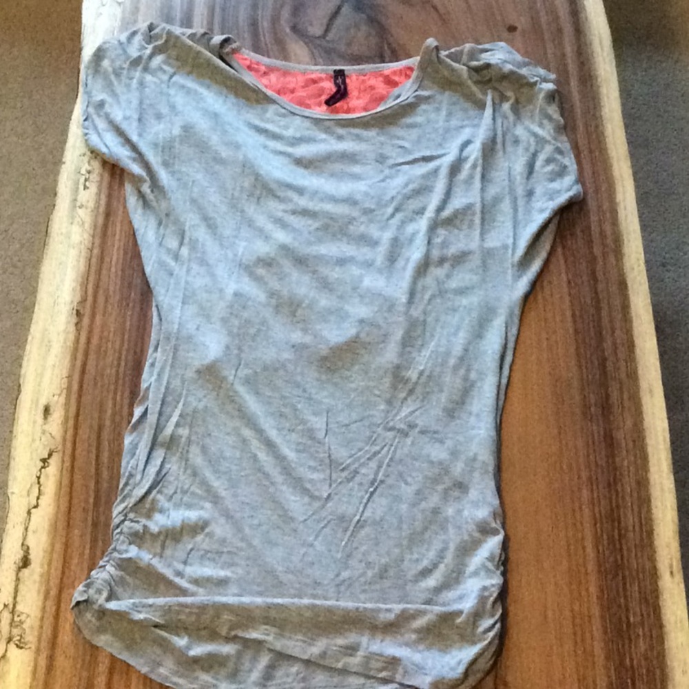 Draped back tee